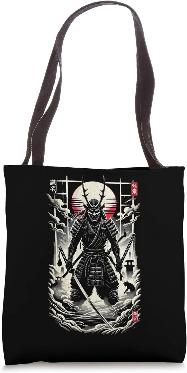 Omni Hunter Samurai, Neo-Japanese Anime Warrior Spirit Tote Bag