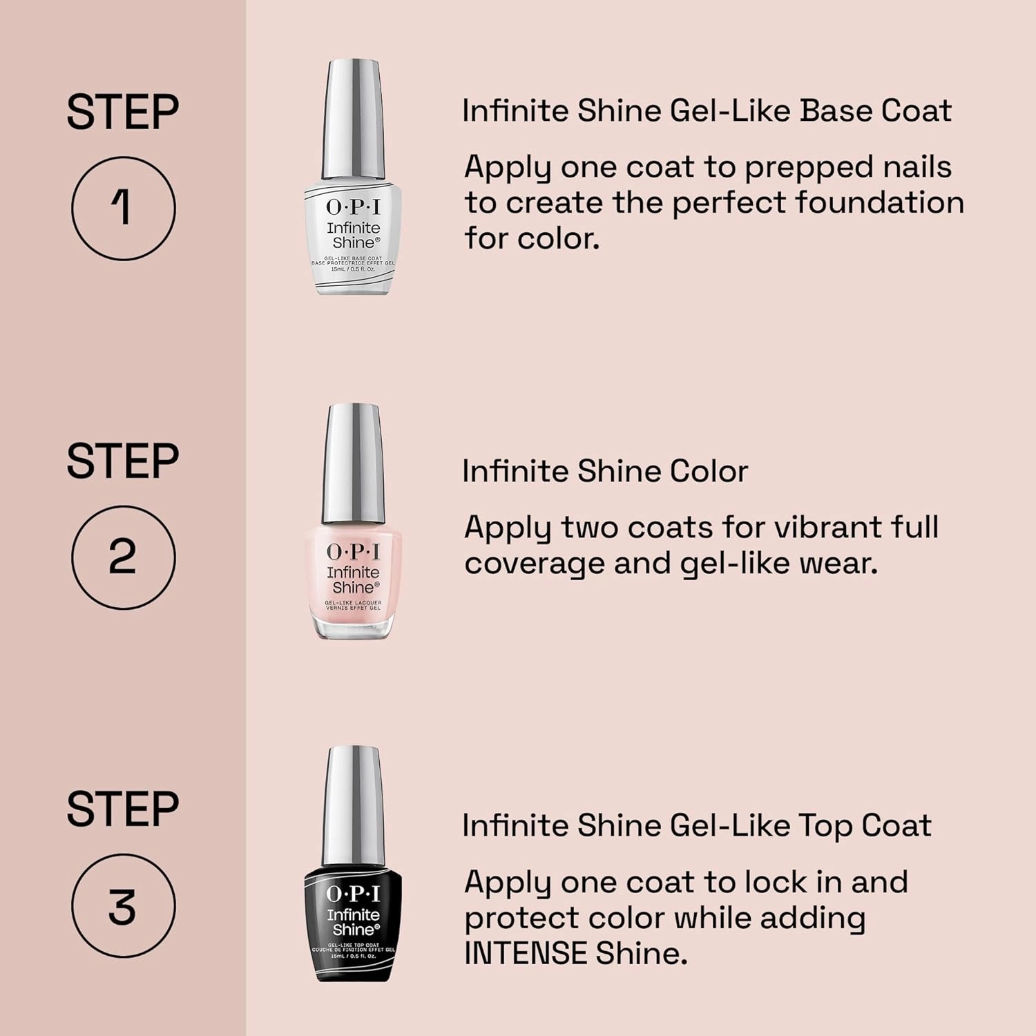 OPI Infinite Shine Long Wear Nail Polish | Opaque Bright Red Crème Gel Like Nail Polish | Vegan, Long Lasting, Streak Free