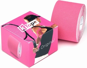 Original Latex-Free Kinesiology Tape with Cotton and Long Lasting Physiobond Adhesive Single Roll - Red - 5cmx5m