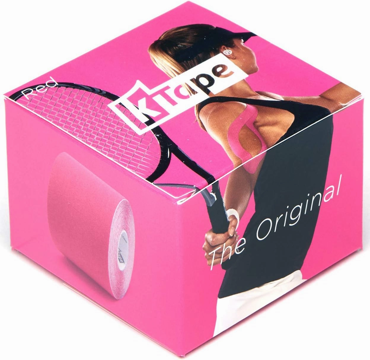 Original Latex-Free Kinesiology Tape with Cotton and Long Lasting Physiobond Adhesive Single Roll - Red - 5cmx5m