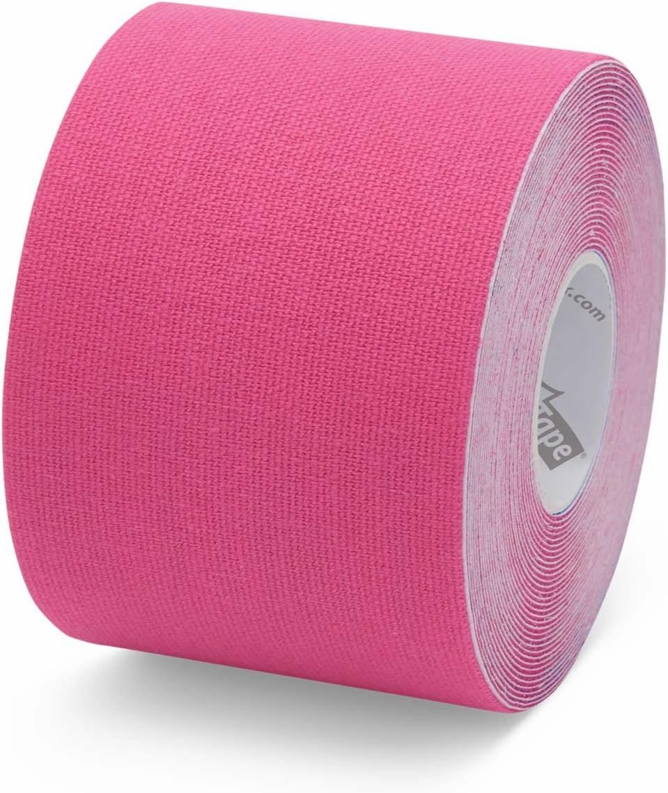 Original Latex-Free Kinesiology Tape with Cotton and Long Lasting Physiobond Adhesive Single Roll - Red - 5cmx5m
