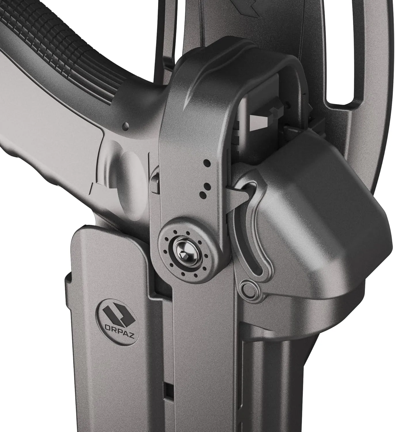 Orpaz T40 G19 Holster with Light, Left-Handed Level II/Level III OWB Light Bearing Holster Compatible with Glock 19, Fits Most Lights, Lasers, Sights and Optics