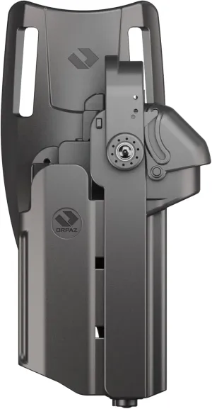 Orpaz T40 G19 Holster with Light, Left-Handed Level II/Level III OWB Light Bearing Holster Compatible with Glock 19, Fits Most Lights, Lasers, Sights and Optics