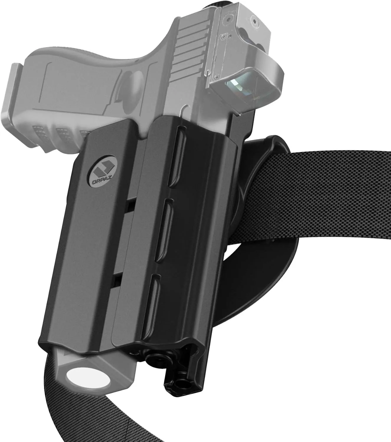 Orpaz T40 Light Bearing Holster, Adjustable and Modular Holster with Flashlight Fits Most Pistols and Most Lights, Lasers, Sights and Optics
