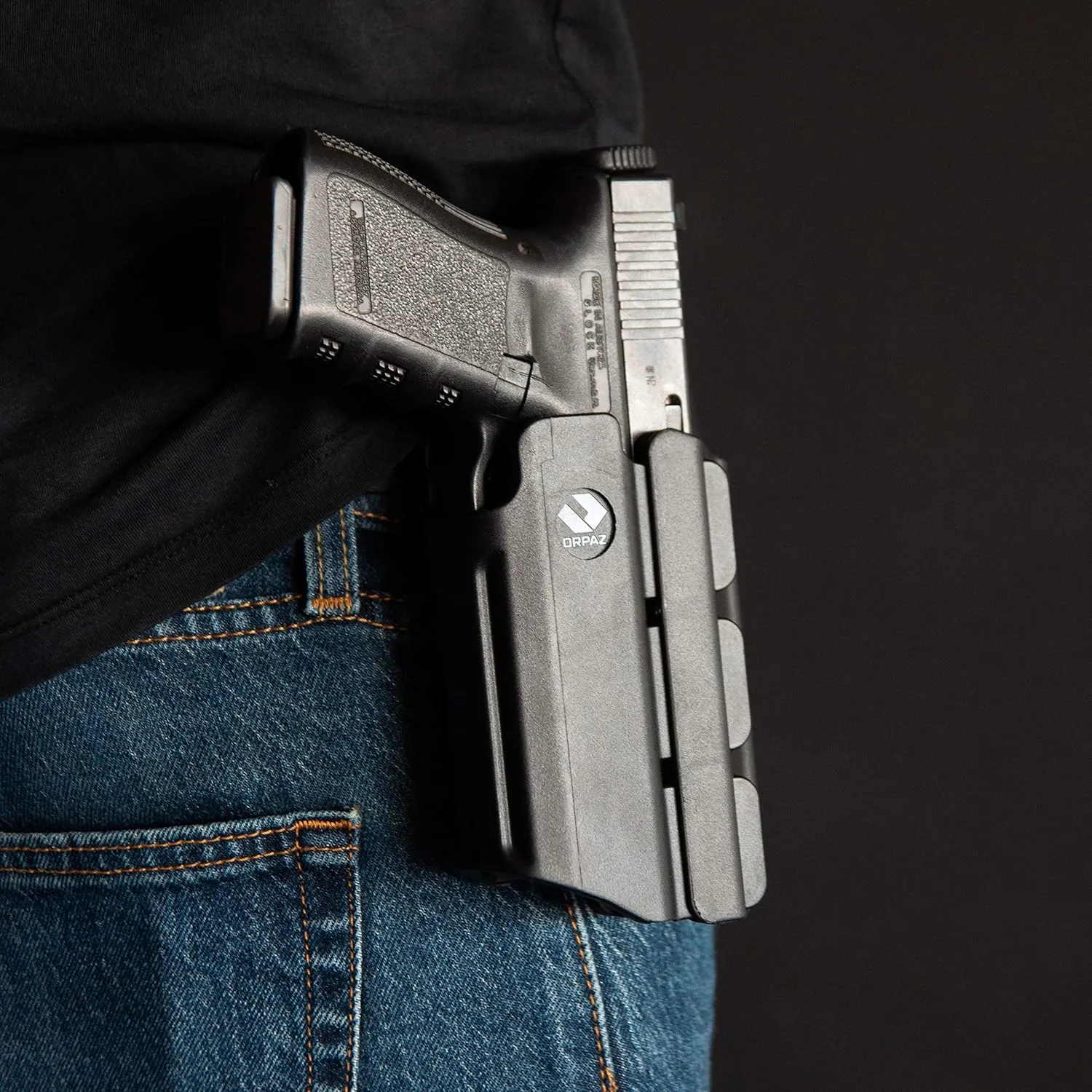 Orpaz T40 Light Bearing Holster, Adjustable and Modular Holster with Flashlight Fits Most Pistols and Most Lights, Lasers, Sights and Optics