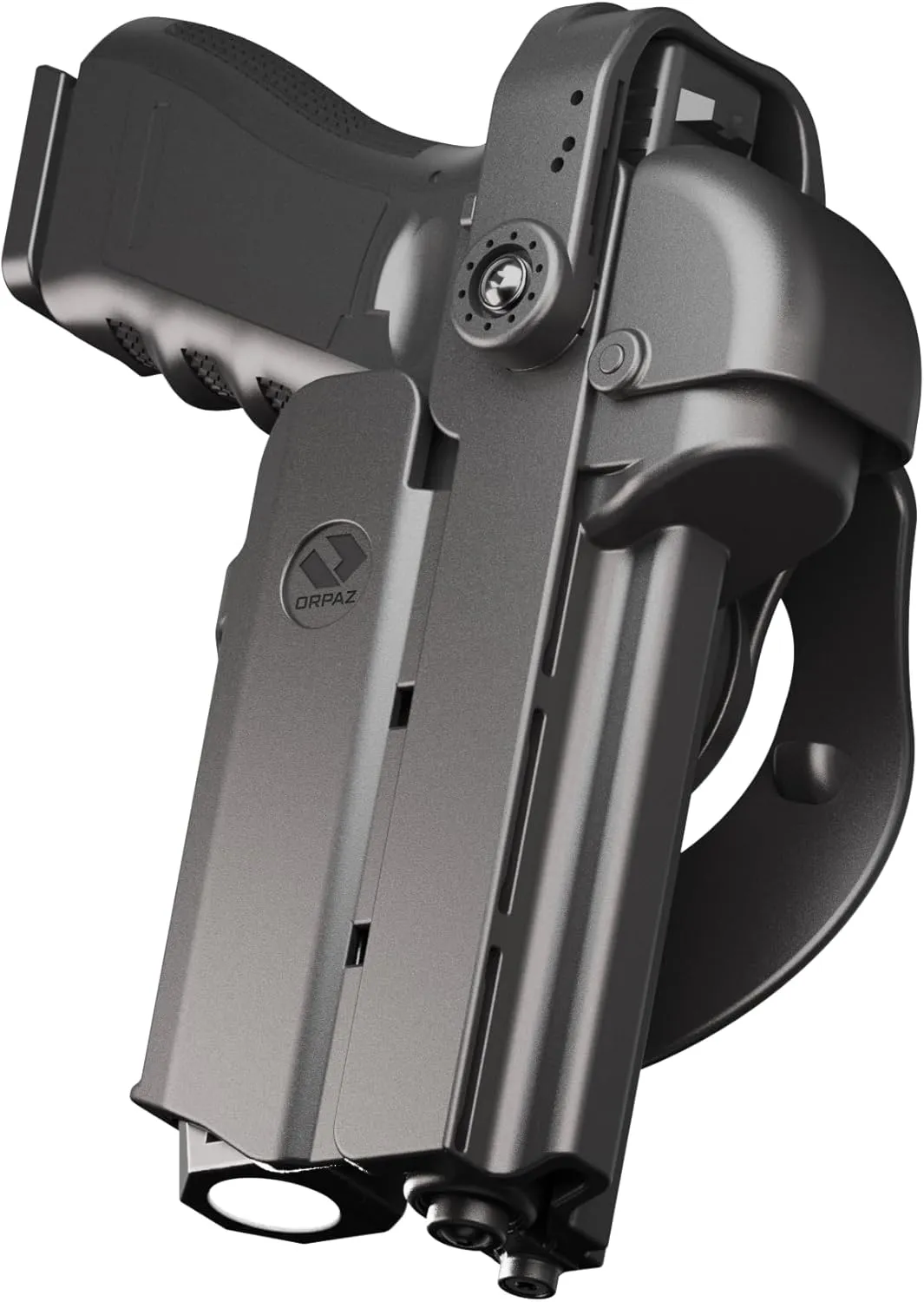 Orpaz T40 Springfield XD Holster with Light, Level II/Level III OWB Light Bearing Holster Compatible with SXD, Lasers, Sights and Optics