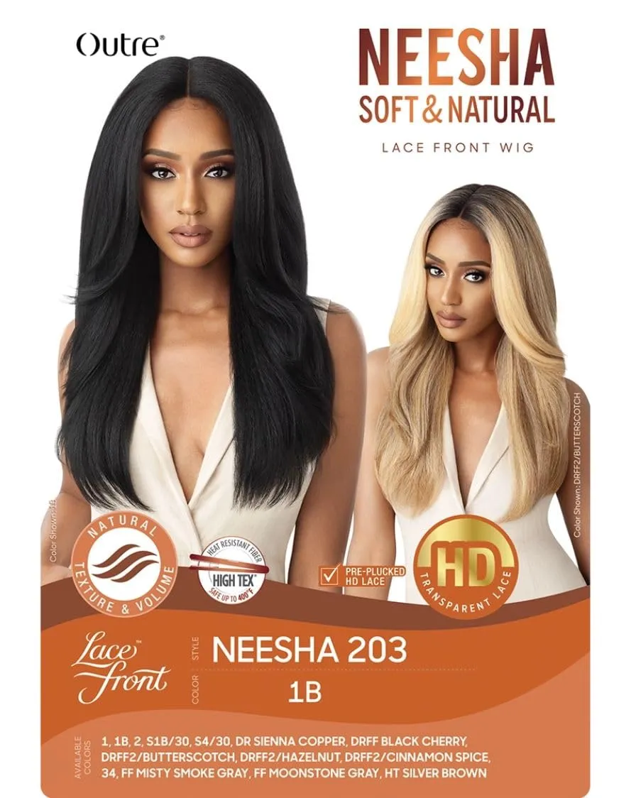 Outre Synthetic Lace Front Wig (Soft & Natural) - NEESHA 203 (Color:DRSIECP)