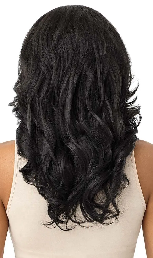 Outre Synthetic Quick Weave Wig - Neesha H305 (Color:DRGIBRN)
