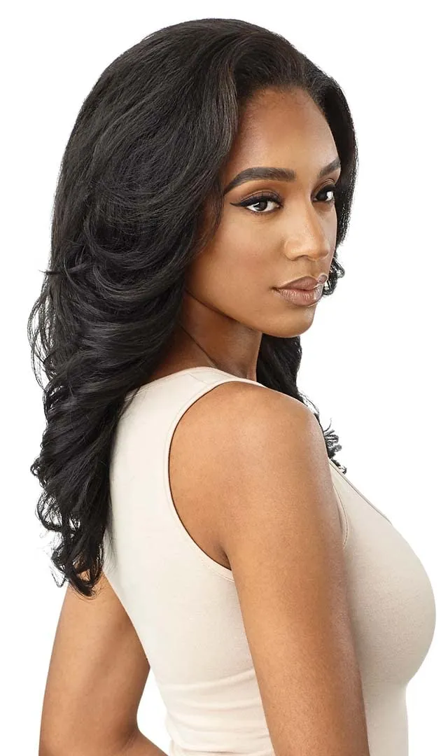 Outre Synthetic Quick Weave Wig - Neesha H305 (Color:DRGIBRN)