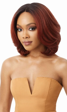 Outre Neesha Soft & Natural Synthetic Swiss Lace Front Wig NEESHA 206 (DRFF2/BTSC)