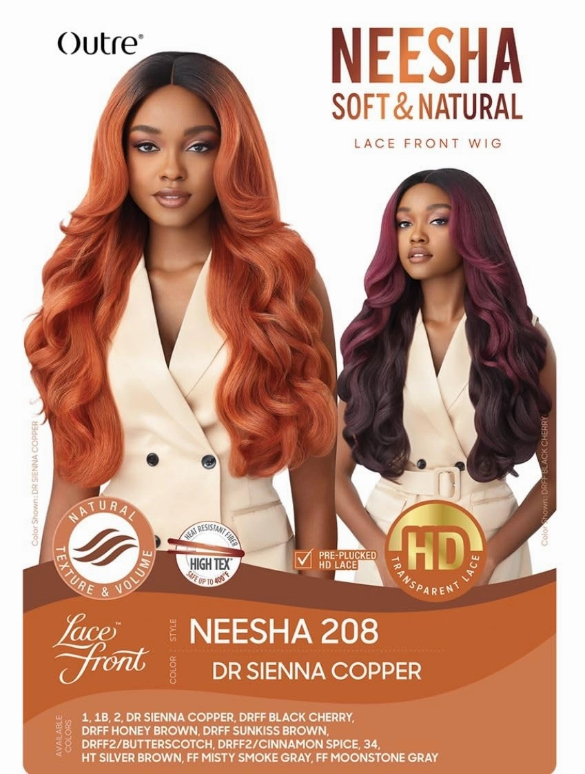 Outre Soft & Natural Synthetic Lace Front Wig - NEESHA 208 (DRFF2/CINSP)