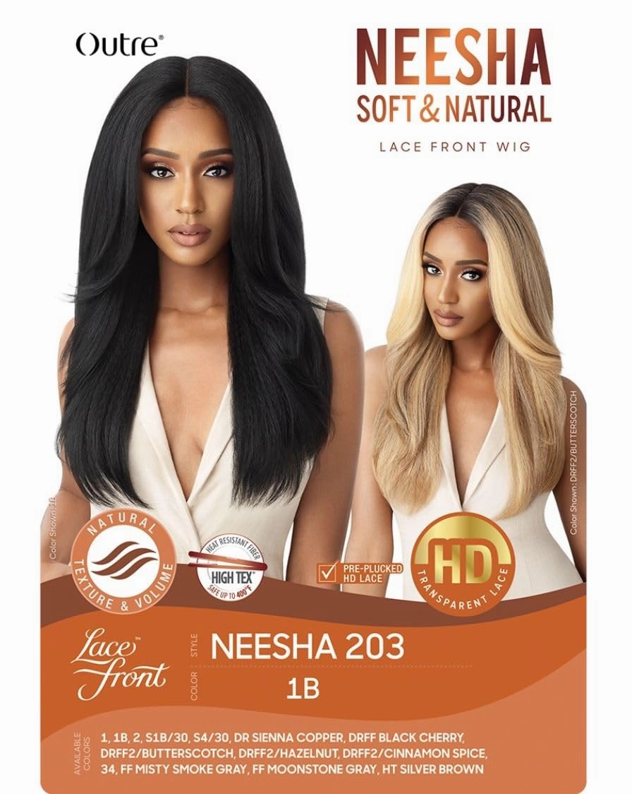 Outre Synthetic Lace Front Wig (Soft & Natural) - NEESHA 203 (DRFF2/CINSP)
