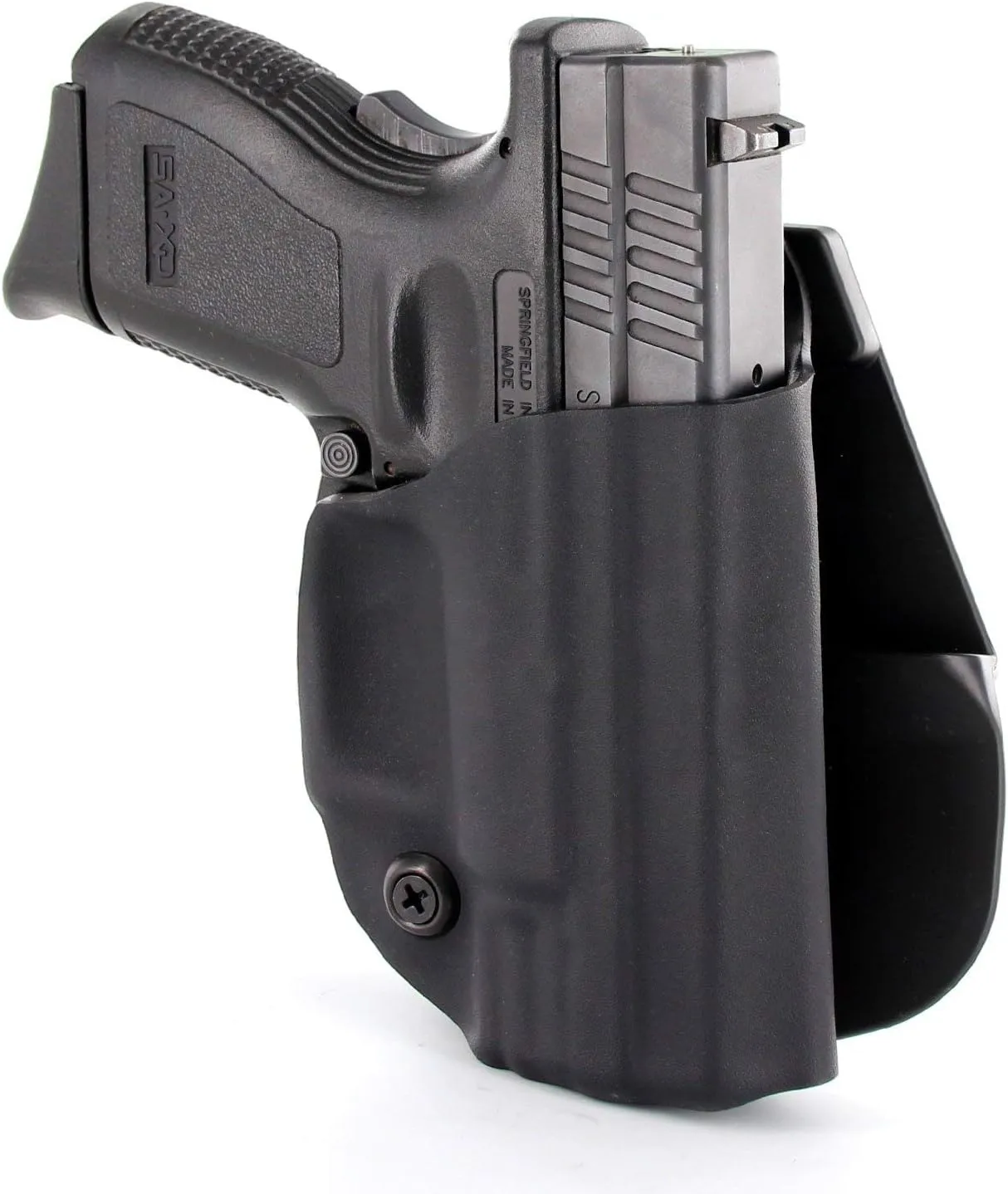 OWB Paddle Holster - Matte Black (Left-Hand, Ruger LCP with Crimson Trace)