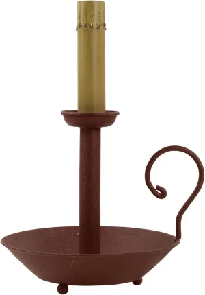 Park Designs Chamberstick Lamp 13" Red