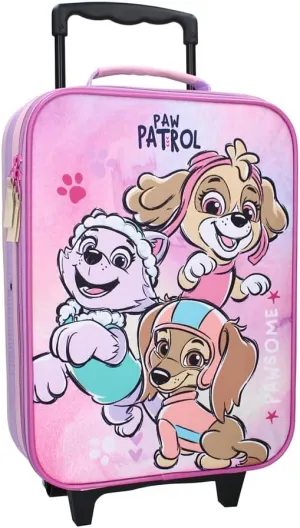 PAW PATROL Trolley for Girls from 2 Years, 47 x 31 x 13 cm, Handle 76 cm, Inner Dimensions 40 x 30 x 10 cm, 12 Litres, pink, M, Soft luggage