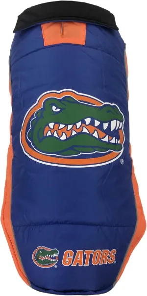 Pets First Collegiate Florida Gators Puffer Vest for Dogs & Cats. Size Small. Warm, Cozy, and Waterproof Dog Coat, for Small and Large Dogs/Cats.