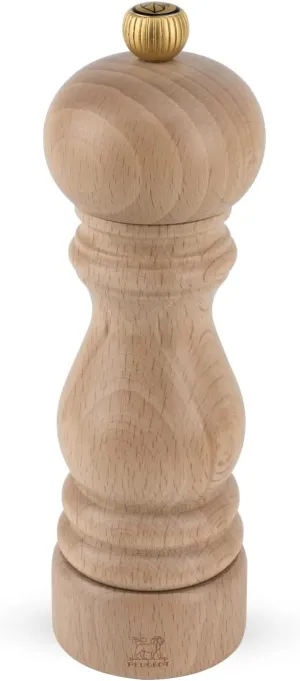 Peugeot 0870418/SME Paris Manual Salt Mill Classic Adjustable Grinder - Beechwood, Natural