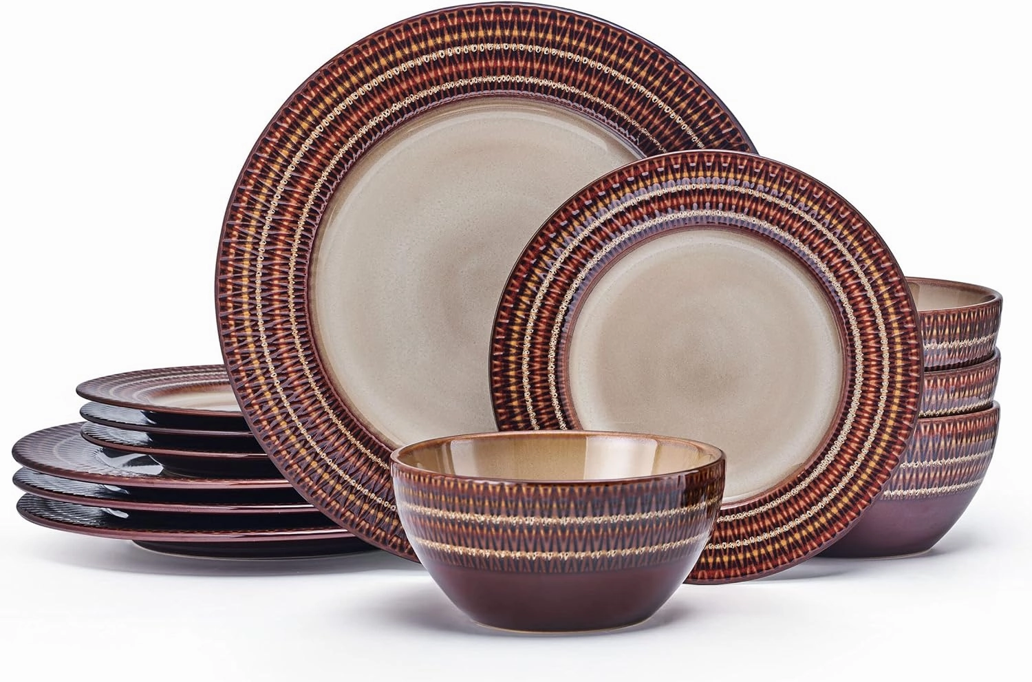 Pfaltzgraff Skylar 12 Piece Dinnerware Set, Service for 4