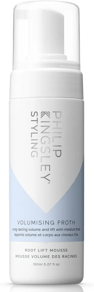 PHILIP KINGSLEY | Volumizing Froth Styling Mousse | Root Lifting Moose | Long-Lasting Volume and Lift with Medium Hold | 11.69oz