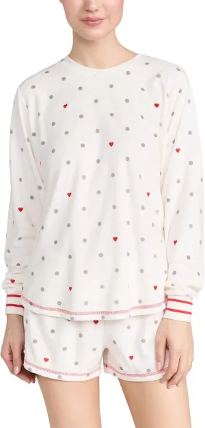 PJ Salvage Women's Loungewear Forever Festive Long Sleeve Top