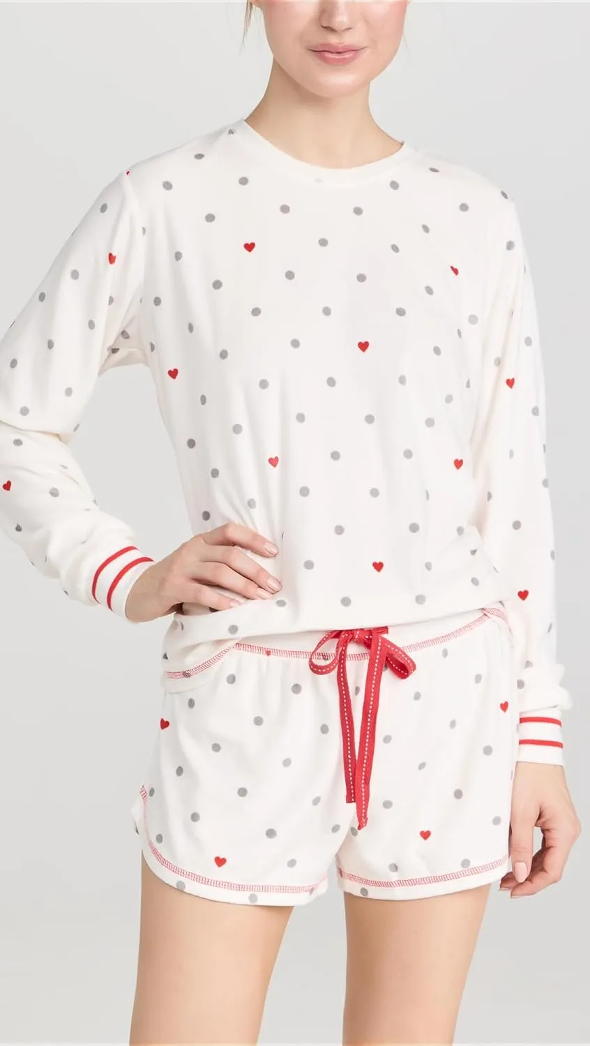 PJ Salvage Women's Loungewear Forever Festive Long Sleeve Top