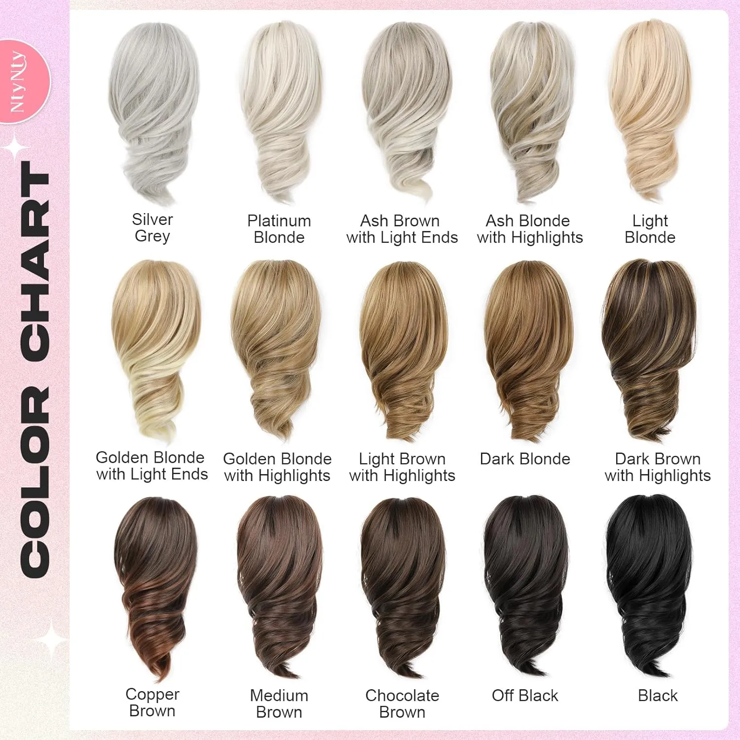 Ponytail Extension, 12" Claw Clip in Ponytail Hair Extensions Natural Soft Synthetic Natural Wave Pony Tail Hair Pieces for Women - Black Brown