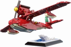 Porco's Seaplane Building Toys Set; Crimson-Pig's Savoia S.2 Fighter Plane Building Blocks, Savoia S‧21 Red Pig's Flying Boat Model, PorcoRoss Seaplane Building Set for Kids, Boys and Girls (570 Pcs)