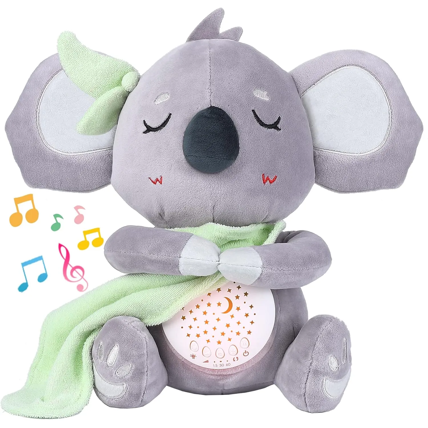 Portable Baby Soother with Projector, Night Light, 15 Lullabies, Auto-Off & Volume Control, Perfect for Newborns & Infants, Travel-Friendly