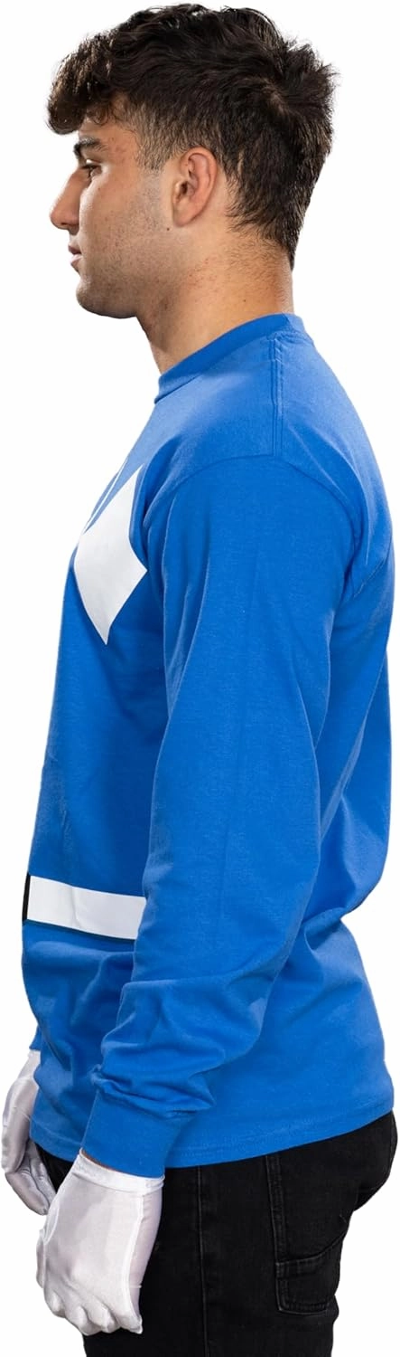 Power Rangers Adult Unisex Mighty Long Sleeve Halloween Costume Cosplay T-Shirt