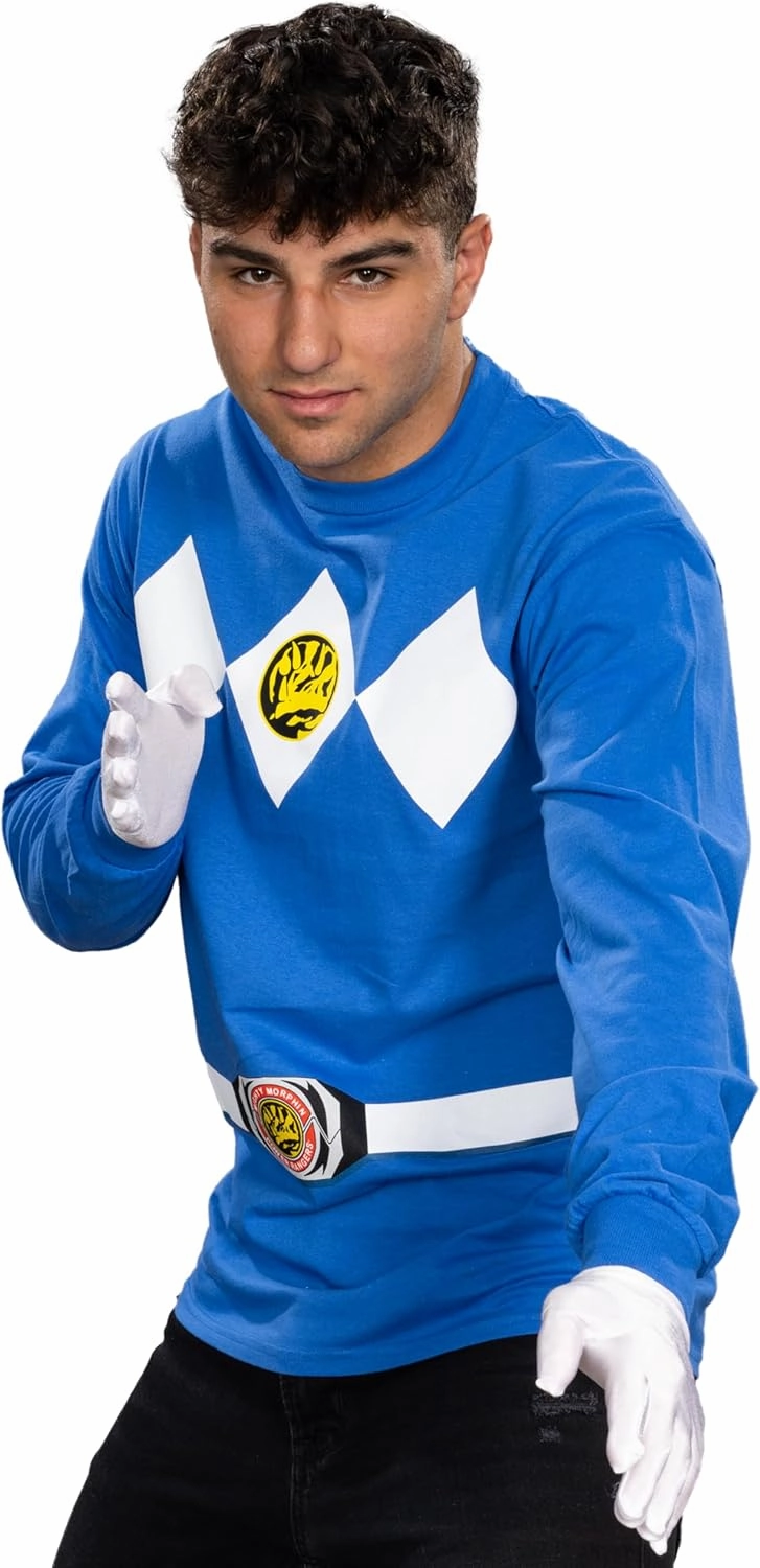 Power Rangers Adult Unisex Mighty Long Sleeve Halloween Costume Cosplay T-Shirt