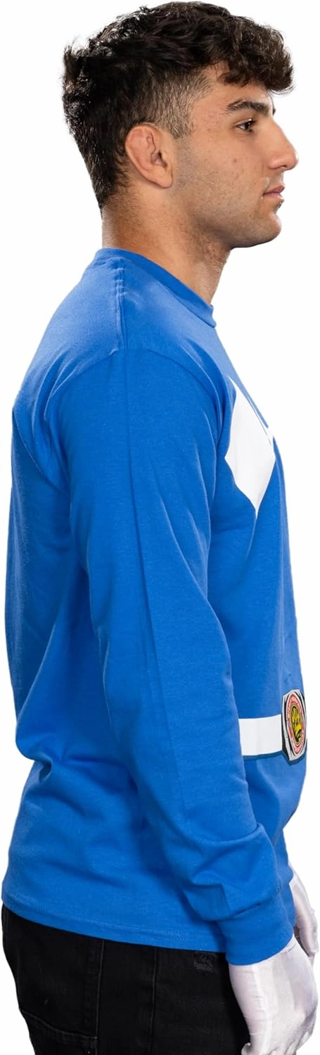 Power Rangers Adult Unisex Mighty Long Sleeve Halloween Costume Cosplay T-Shirt