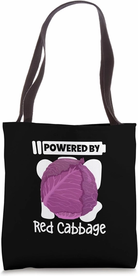 Powered by Red Cabbage Tote Bag