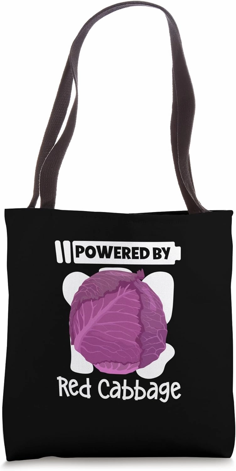 Powered by Red Cabbage Tote Bag