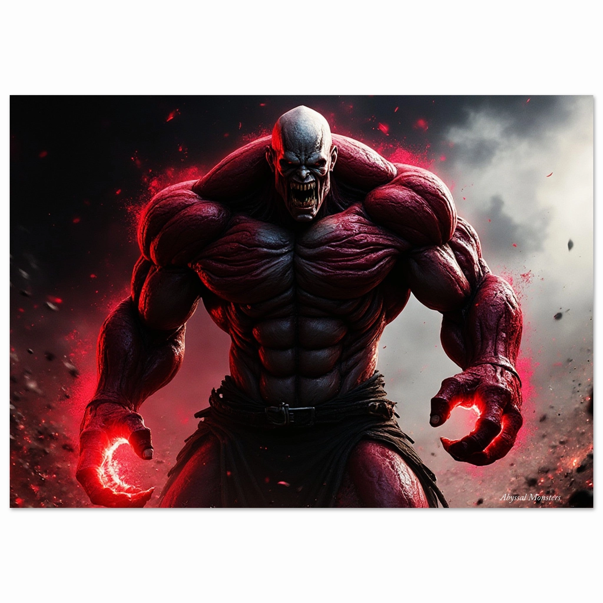 Premium Matte Paper Poster - Crimson Titan
