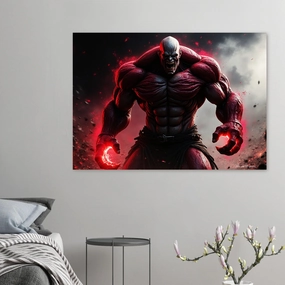 Premium Matte Paper Poster - Crimson Titan