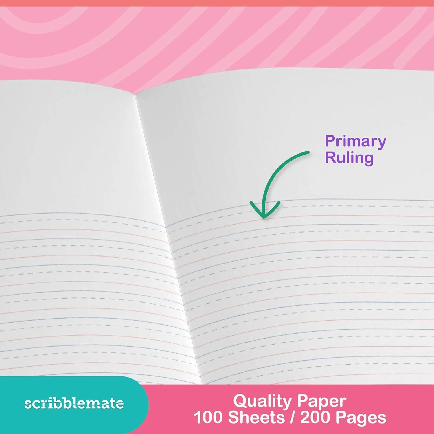 Primary Journal Grades K-2, primary composition notebook k-2, Primary Writing Journal, 100 Sheets/200 Pages 9.75" x 7 .5" Primary Composition Notebook with Picture Space for Preschool Kids (12 Pack)