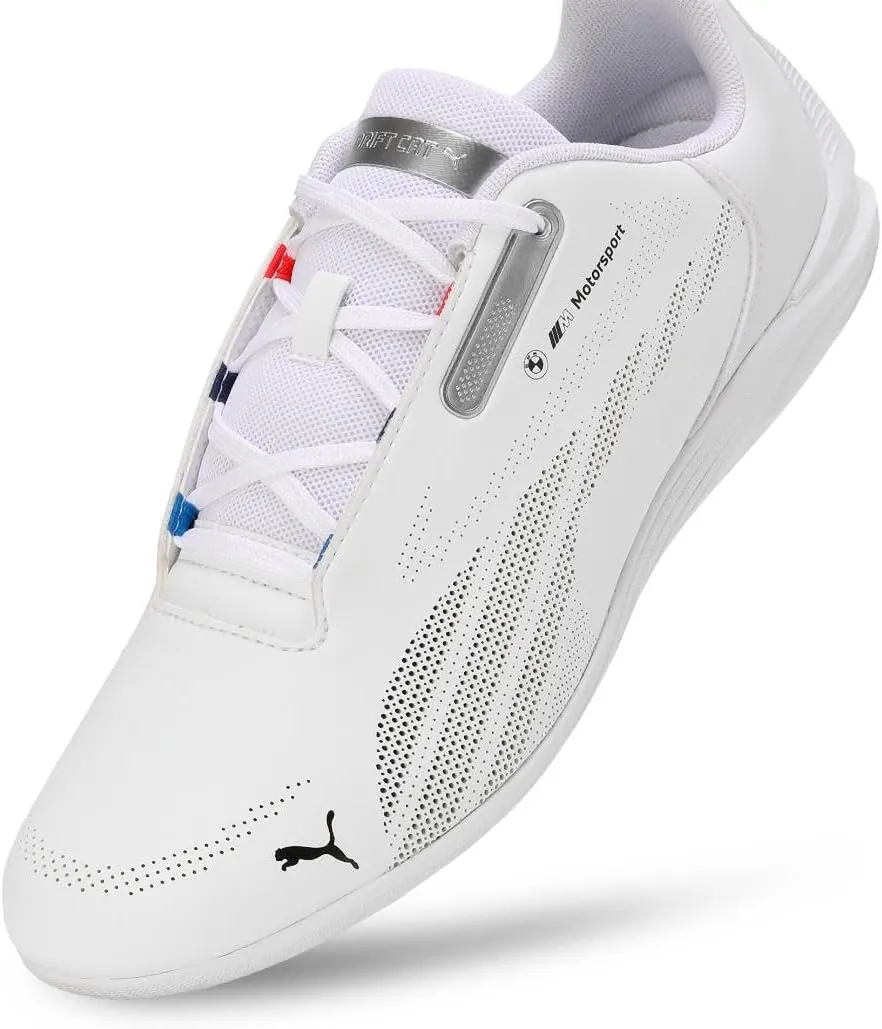 PUMA Men's BMW Motorsport Drift Cat Decima Shoes, Black-Pop Red-White, 9