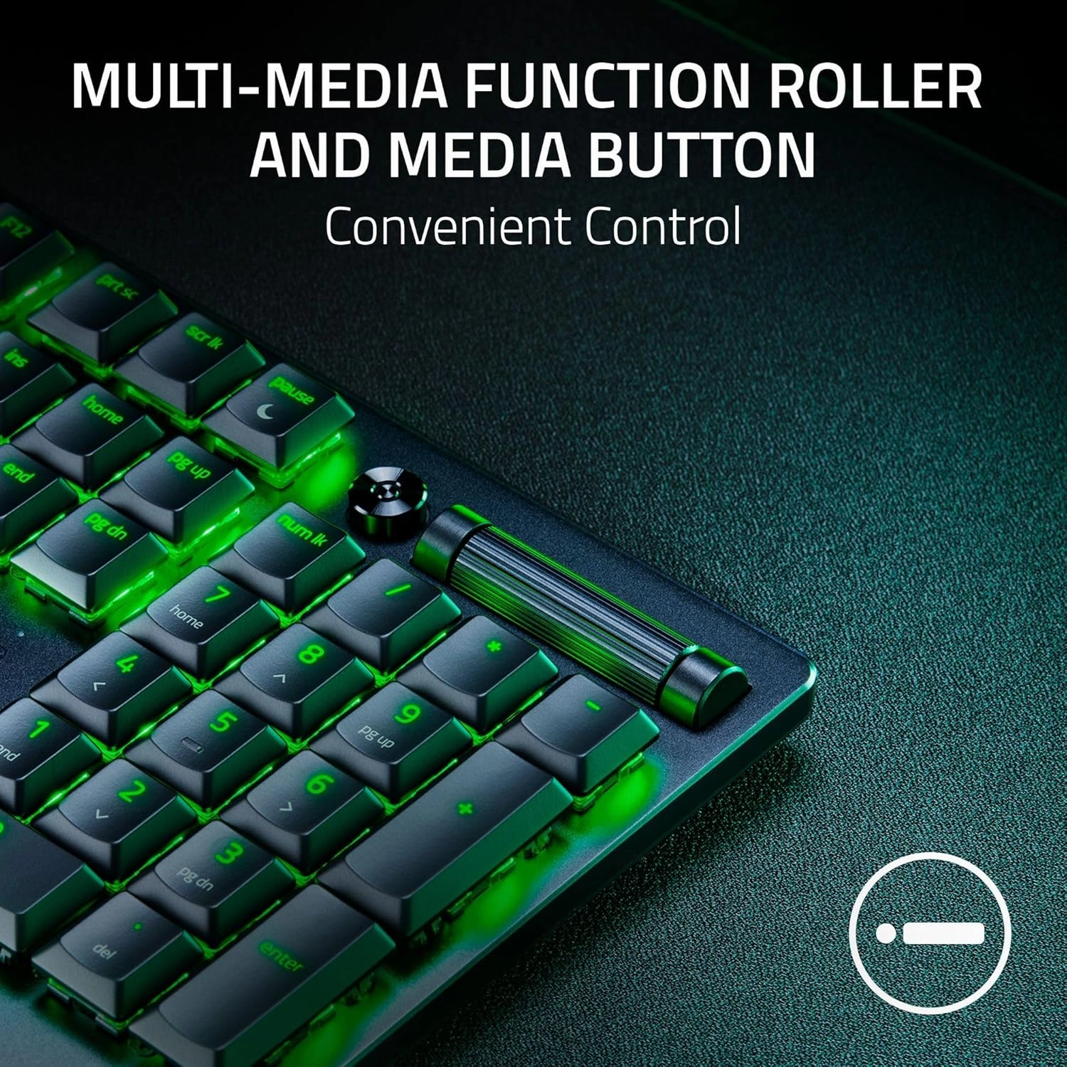 Razer DeathStalker V2 Pro Wireless Gaming Keyboard: Low Profile Optical Switches Linear Red - HyperSpeed Wireless & Bluetooth - Chroma RGB - Up to 200 Hr Battery Snap Tap