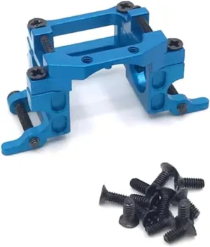 RC Car Upgrade Part for 1/28 for Mini-Q8 for Mini-Q9 Metal Modified Front and Rear Gearbox Remote Control Crawler Car Upgrade Parts Accessories(Blue)