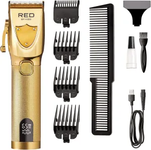 RED by Kiss Cordless Hair Clippers, Hair Trimmer for Professional Haircut, Grooming Kit for Men Ultra Clean-Cut Clipper