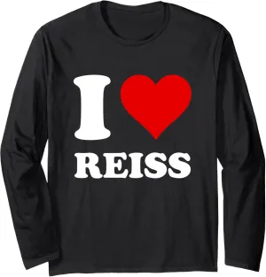 Red Heart I Love Reiss Long Sleeve T-Shirt
