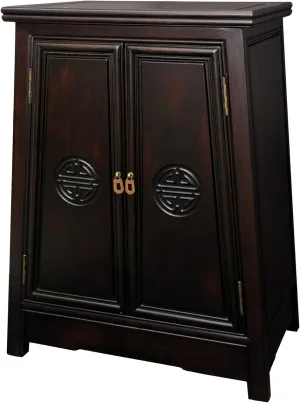 Red Lantern Long Life Cabinet, Dark Rosewood