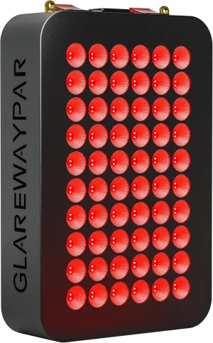 Red Light Therapy for Body Face, Infrared Light Therapy Light with RED 660nm, Near Infrared 850nm for Skin, Pain Relief, Anti-Aging, Energy, Black