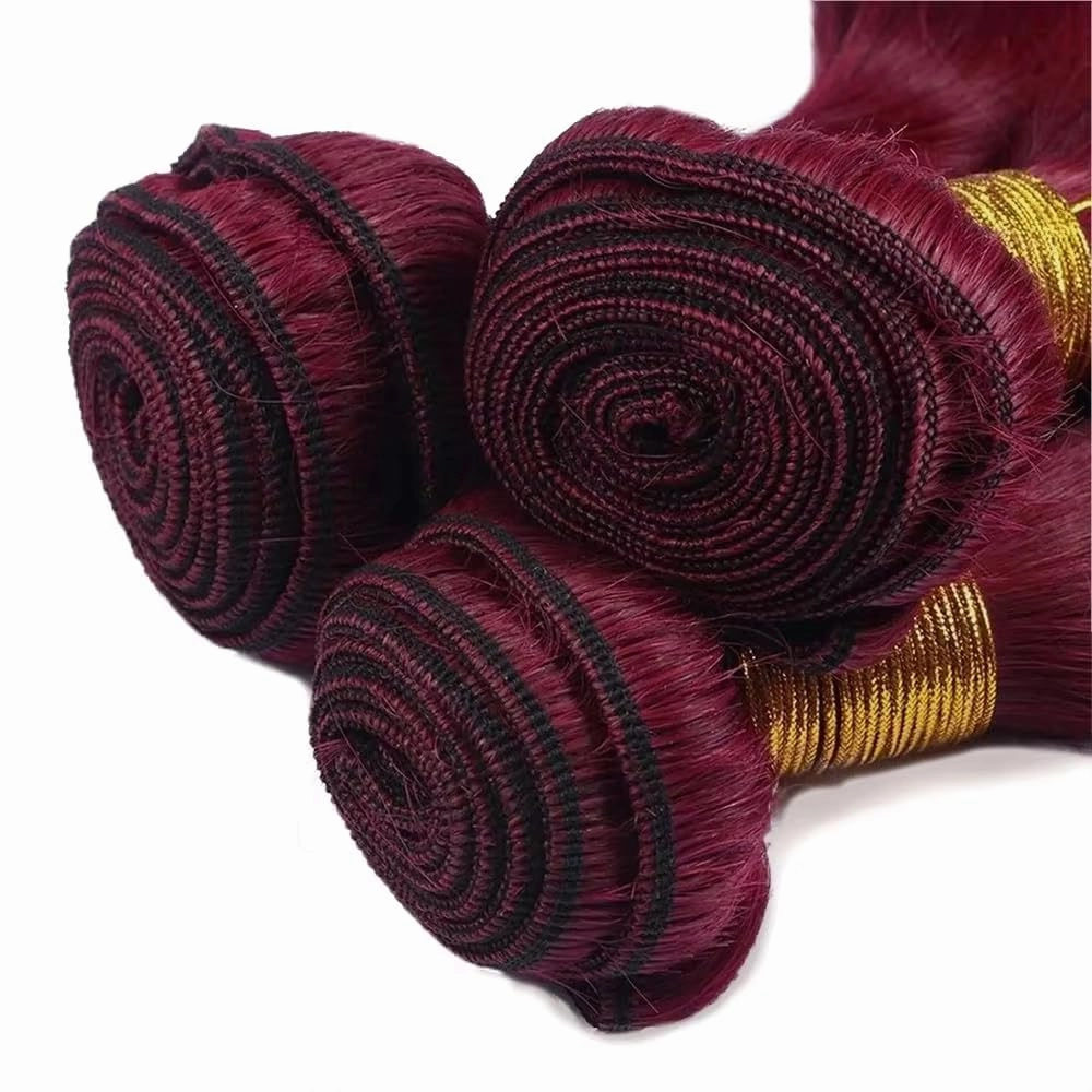 Red Bundles Human Hair Burgundy Body Wave Bundle 99j Human Hair Bundles 12 inch Red Body Wave Bundle 300g