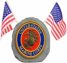 Red Carpet Studios 35183 Military Garden Stone, Marines,10x10.5x2.5