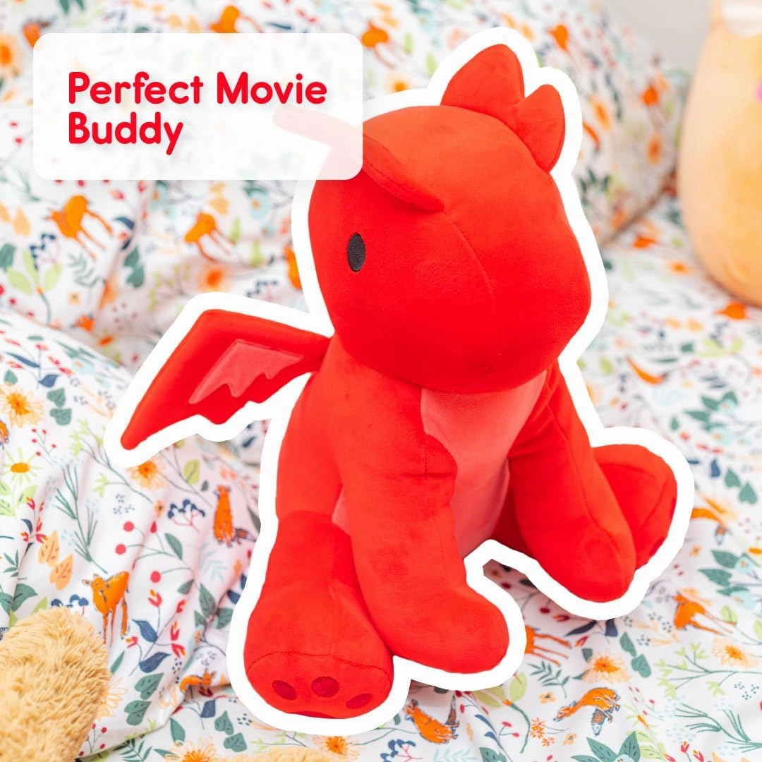 Red Dragon Stuffed Animals Ultra Soft Plush Cute Stuffed Red Dragon Toy Stuffed Animals for Girls and Boys