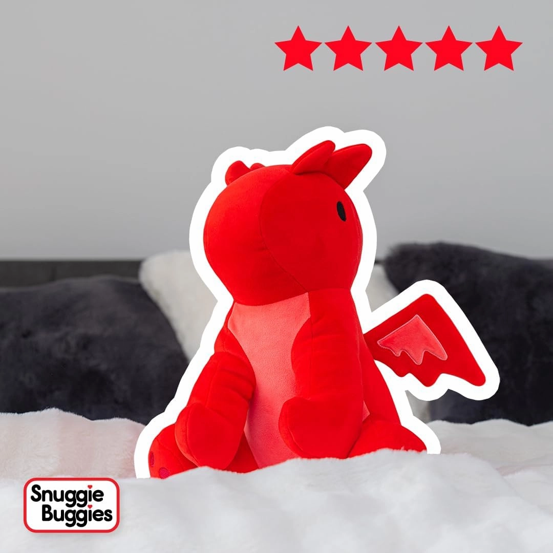 Red Dragon Stuffed Animals Ultra Soft Plush Cute Stuffed Red Dragon Toy Stuffed Animals for Girls and Boys