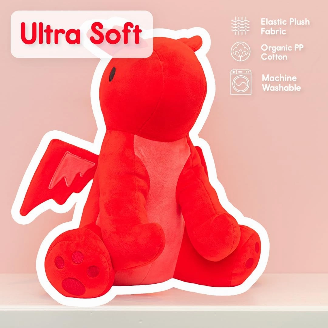 Red Dragon Stuffed Animals Ultra Soft Plush Cute Stuffed Red Dragon Toy Stuffed Animals for Girls and Boys