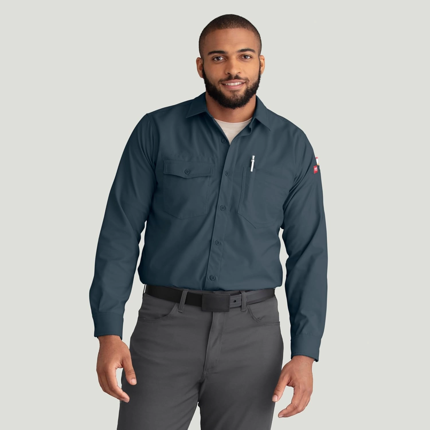 Red Kap Men's Cooling Long Sleeve Work Shirt