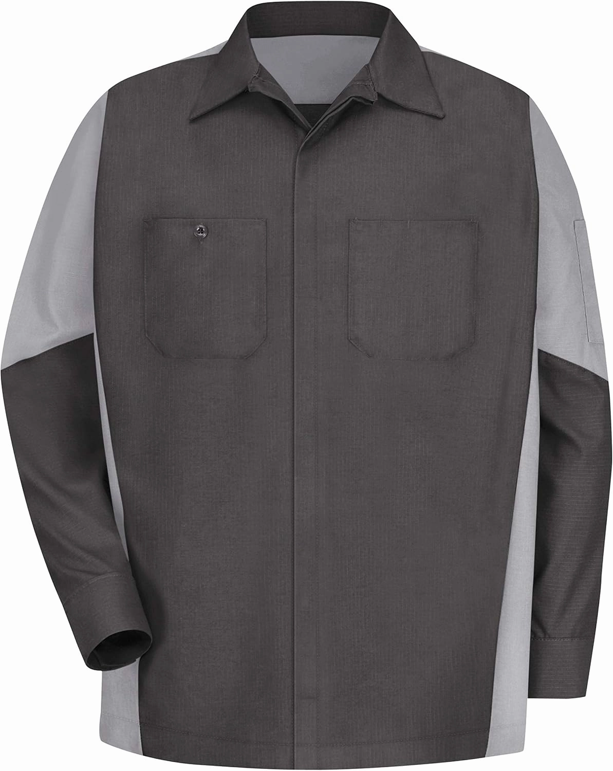 Red Kap Men's Long Sleeve Two-Tone Crew Shirt